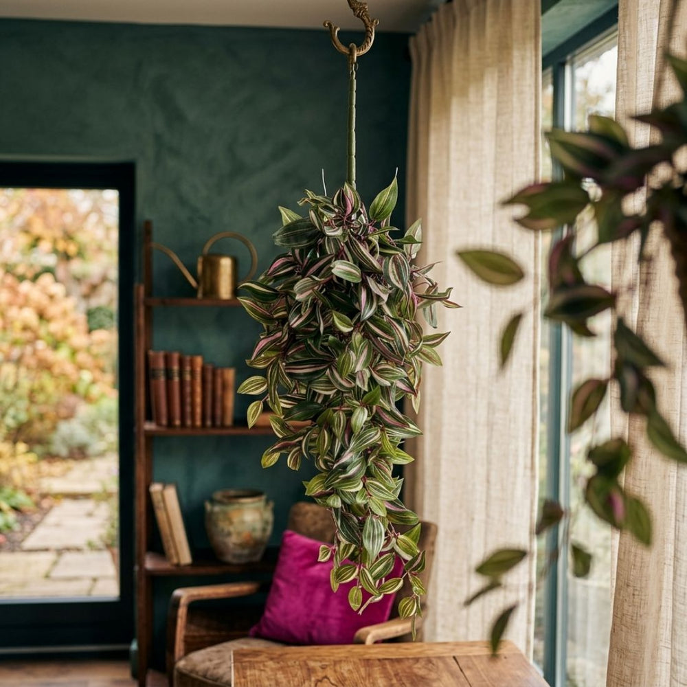 Artificial Hanging Green Tradescantia (80 cm)