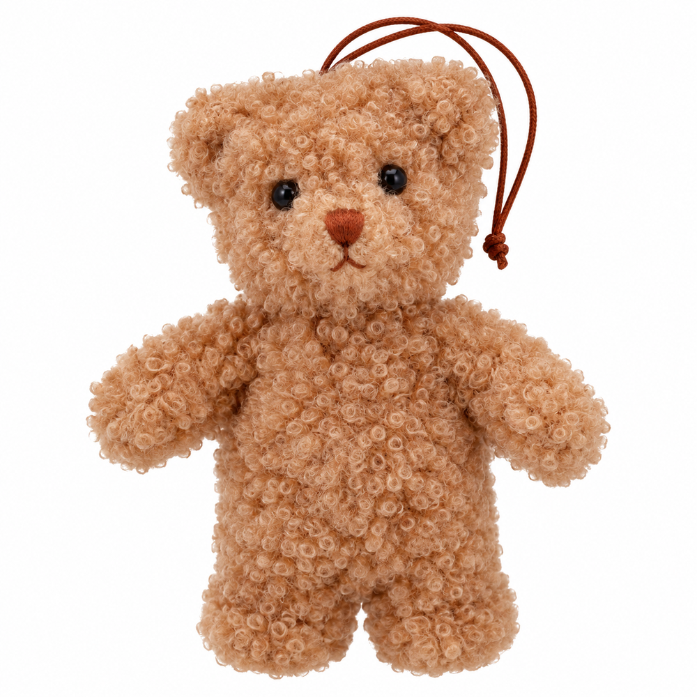 LOULOU COSY SAND HANGER BEAR ASS 4X8X14CM - each at