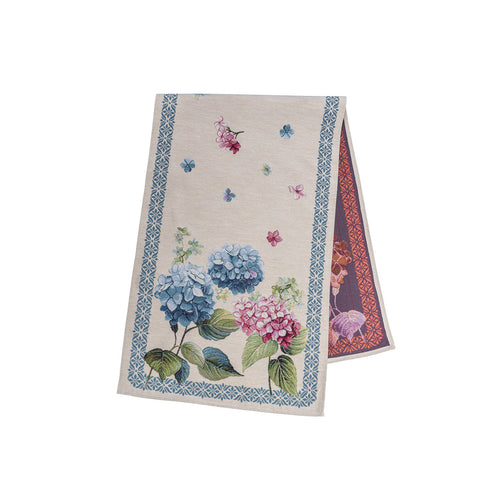 Blue Hydrangea Table Runner (140cm)