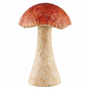 Deco resin mushroom, red, 27cm, 4/16