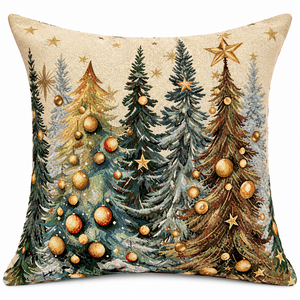 1387 winter forest cushion cover 45x45cm