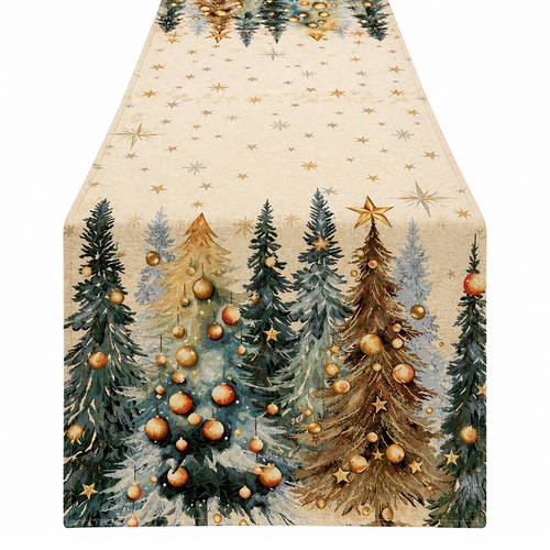1387 winter forest table runner 45x180cm