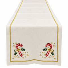Candy cane table runner 45x180cm
