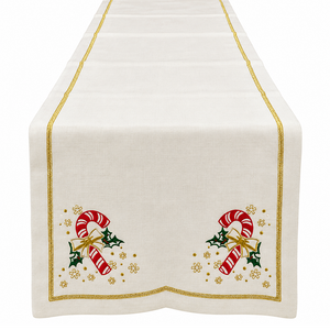 Candy cane table runner 45x180cm