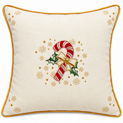 Candy cane cushion cover 45x45cm