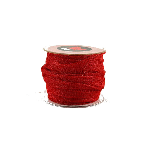 Metalic elastan 28cmx9m red