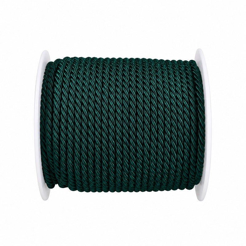 Three thread ryon cord 3mmx50m dk green