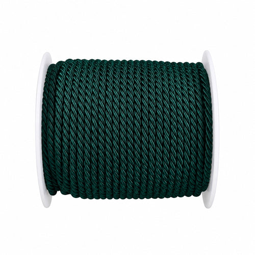 Three thread ryon cord 3mmx50m dk green