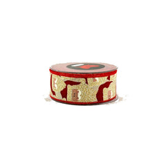 Glitter santa 6.7cmx9m gold
