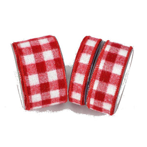 Red white whool chess 6.7cmx9m red white