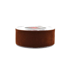 Single face velvet aa 1.3cmx9m brown