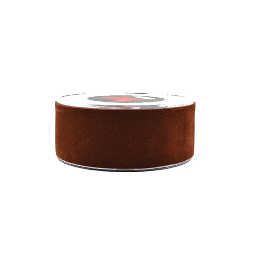 Single face velvet aa 1.3cmx9m brown