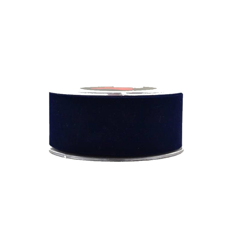 Single face aa velvet with wire 2.3cm x9m blue