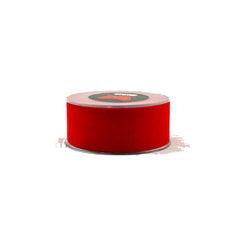 Single face aa velvet with edge 4.3cmx9m red