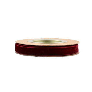 Prague velvet 2.3cmx9m burgund
