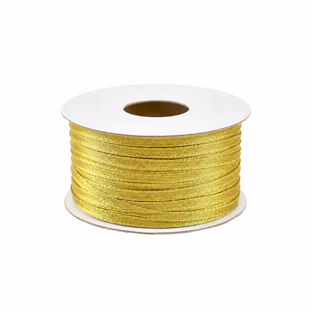 Metalic ribbon 3mmx25m gold
