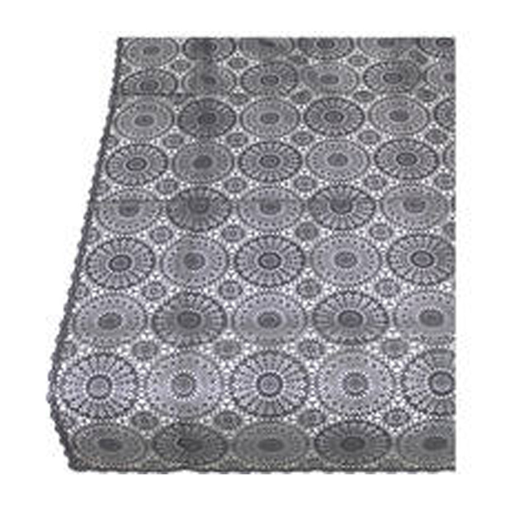 Black Crochet PVC Table Runner (180 cm)