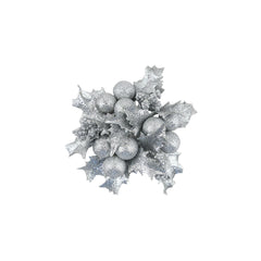 Silver Holly Berry Candle Ring