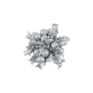 Silver Holly Berry Candle Ring