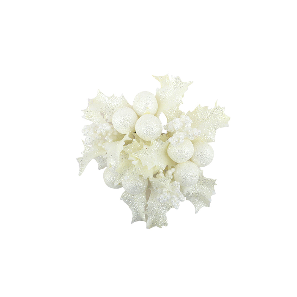White Holly Berry Candle Ring