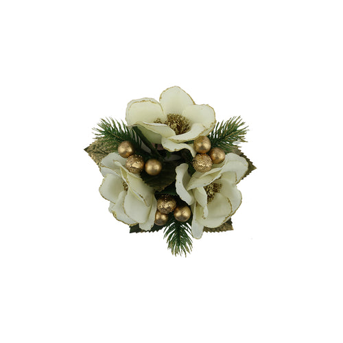 Small Magnolia Nut Candle Ring