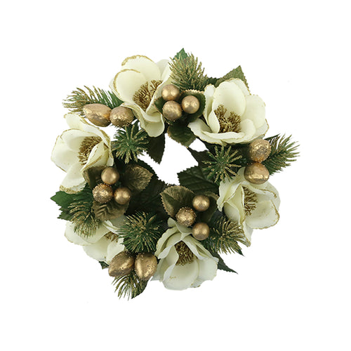 Large Magnolia Nut Candle Ring