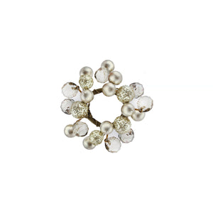 Large Pearl Bead Candle Ring