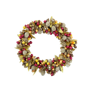 Large Berry Leaf Candle Ring