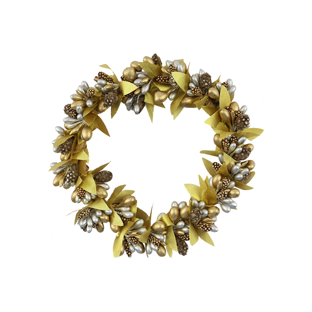 Large Gold Berry Candle Ring