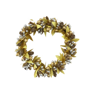 Large Gold Berry Candle Ring