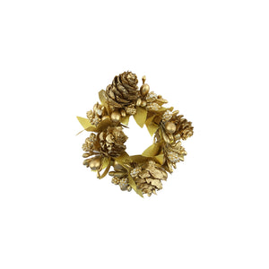 Small Gold Berry Cone Candle Ring