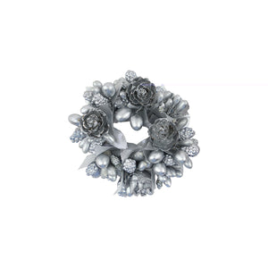 Silver Berry Cone Candle Ring