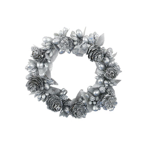 Large Silver Berry Cone Candle Ring
