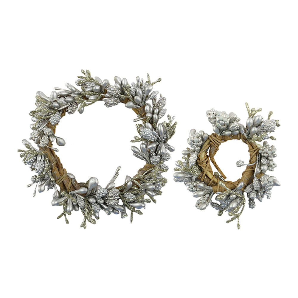 Large Champagne Berry Candle Ring