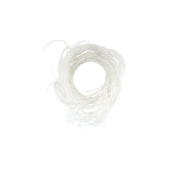 White Glitter Grass Candle Ring