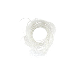 White Glitter Grass Candle Ring