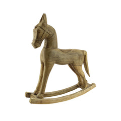 Brown Wood Rocking Horse