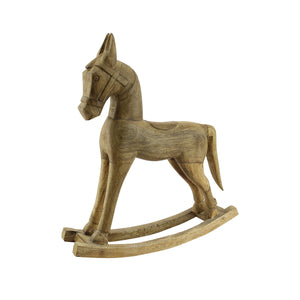 Brown Wood Rocking Horse