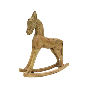 Brown Wood Rocking Horse