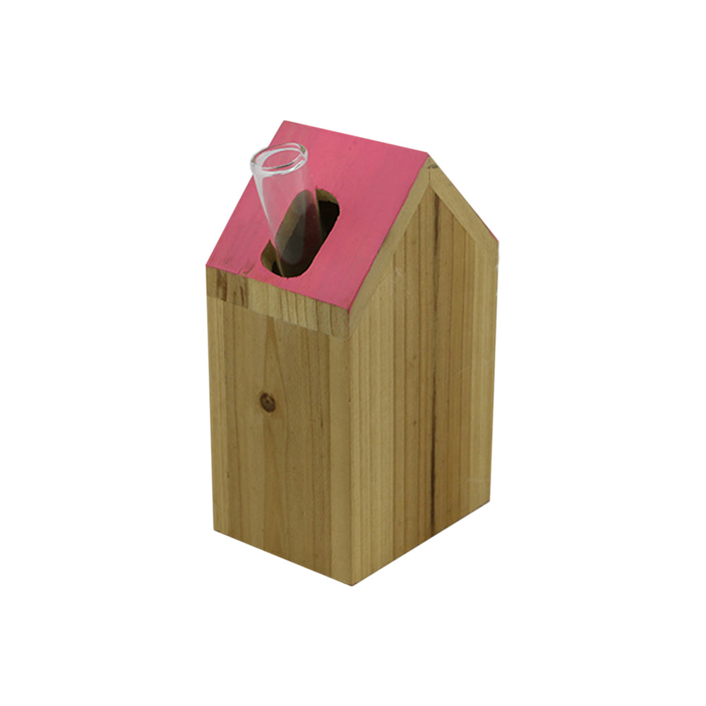 Natural Wood House Vase (15 cm)