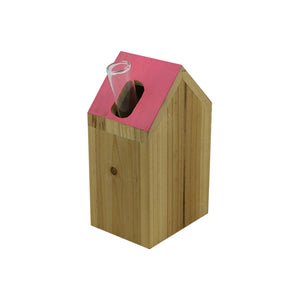 Natural Wood House Vase (15 cm)