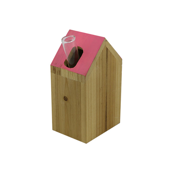 Natural Wood House Vase (15 cm)