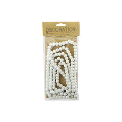 White Wood Beads Garland (180cm)