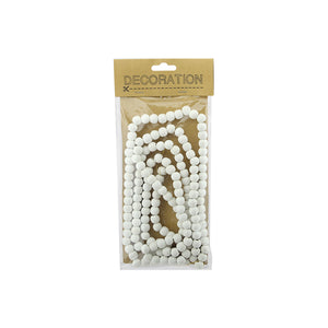 White Wood Beads Garland (180cm)