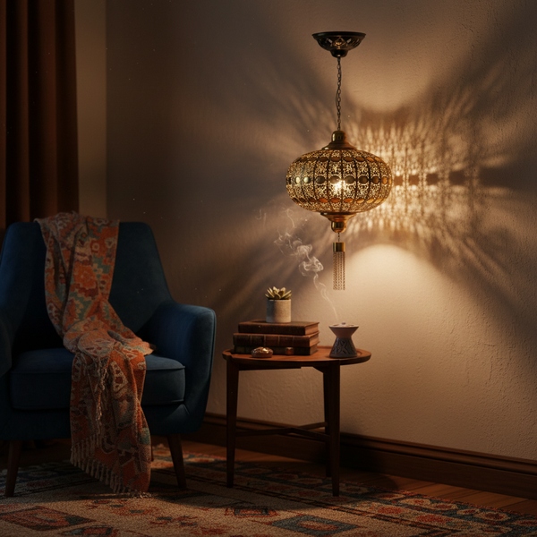 Gold Metal Lamp (51 cm)