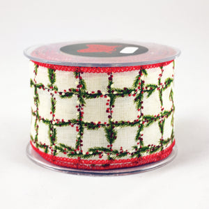 Mistletoe Square Ribbon (6.7cm x 9m)