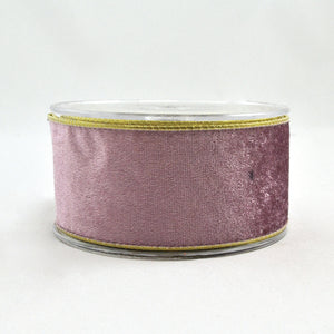 Velvet Ribbon With Gold Black (7.2cm x 4.5m)