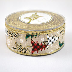 Stylish Trees Ribbon (6.7cm x 9m)