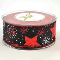 Black Holy Night Ribbon (6.7cm x 9m)