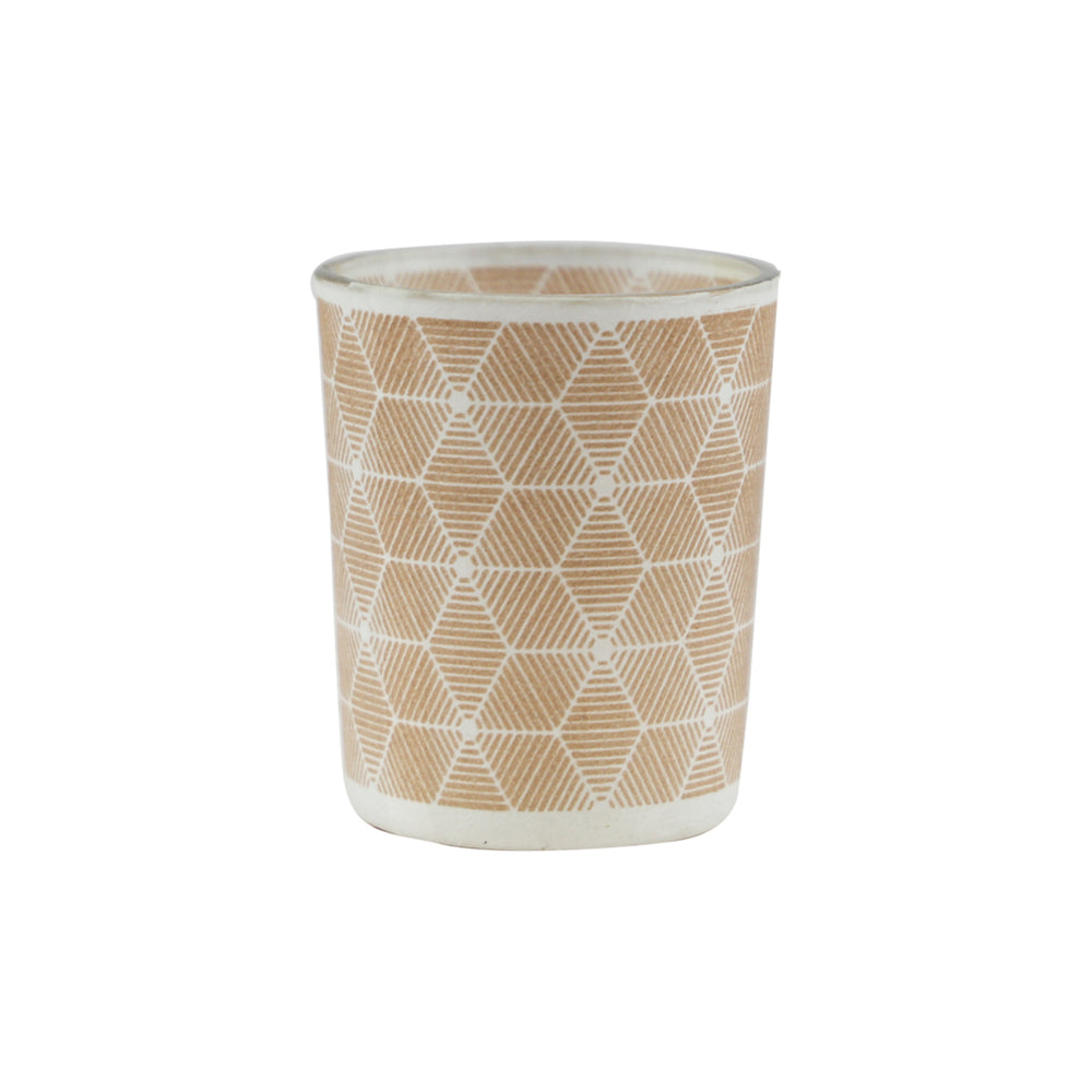 Pink Glass Candle Holder 3 Colours (6.7 cm) - Each At